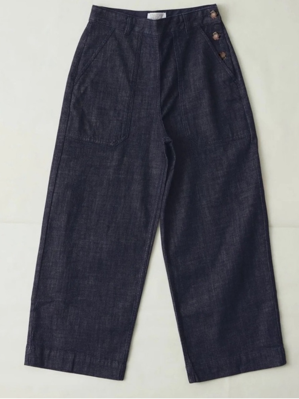 Toast Annie Denim cropped trousers